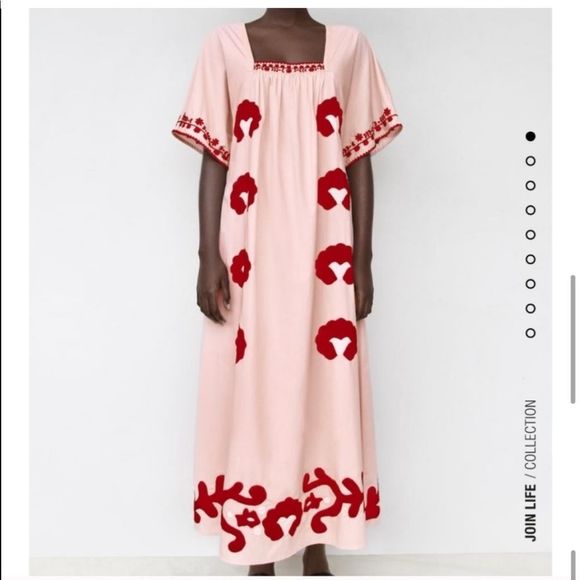 NWT Zara limited edition embroidered dress - Picture 7 of 16